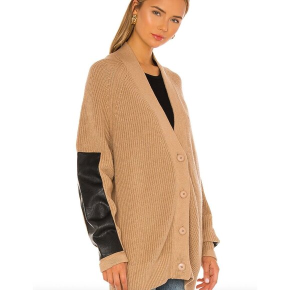 Brochu Walker Jenna Oversized Brown Cardigan Sweater - Size S - Picture 6 of 11